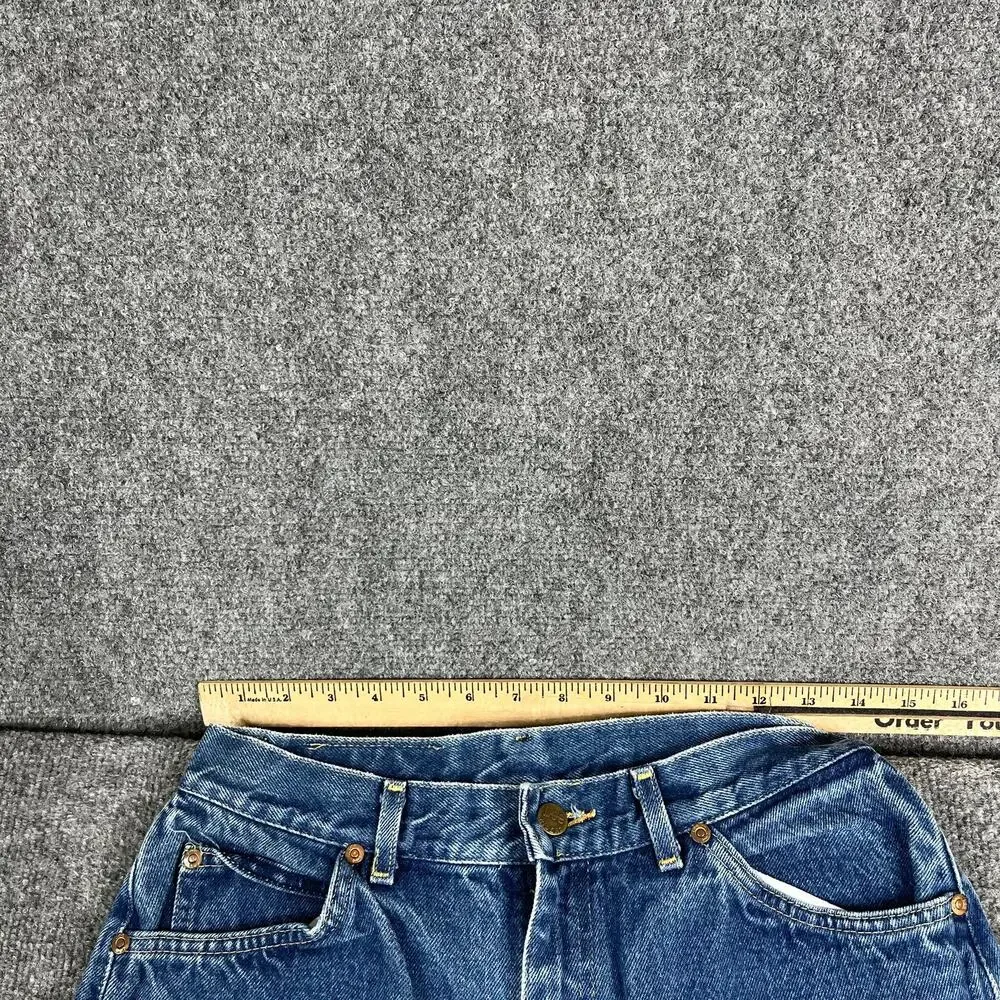 Lee Jeans Womens Blue Straight Leg Classic Size 6 Denim‎ Pants Vintage Style